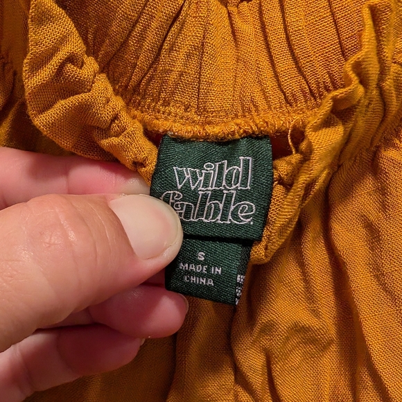 WILD FABLE mustard yellow romper jumpsuit size small - Picture 3 of 12